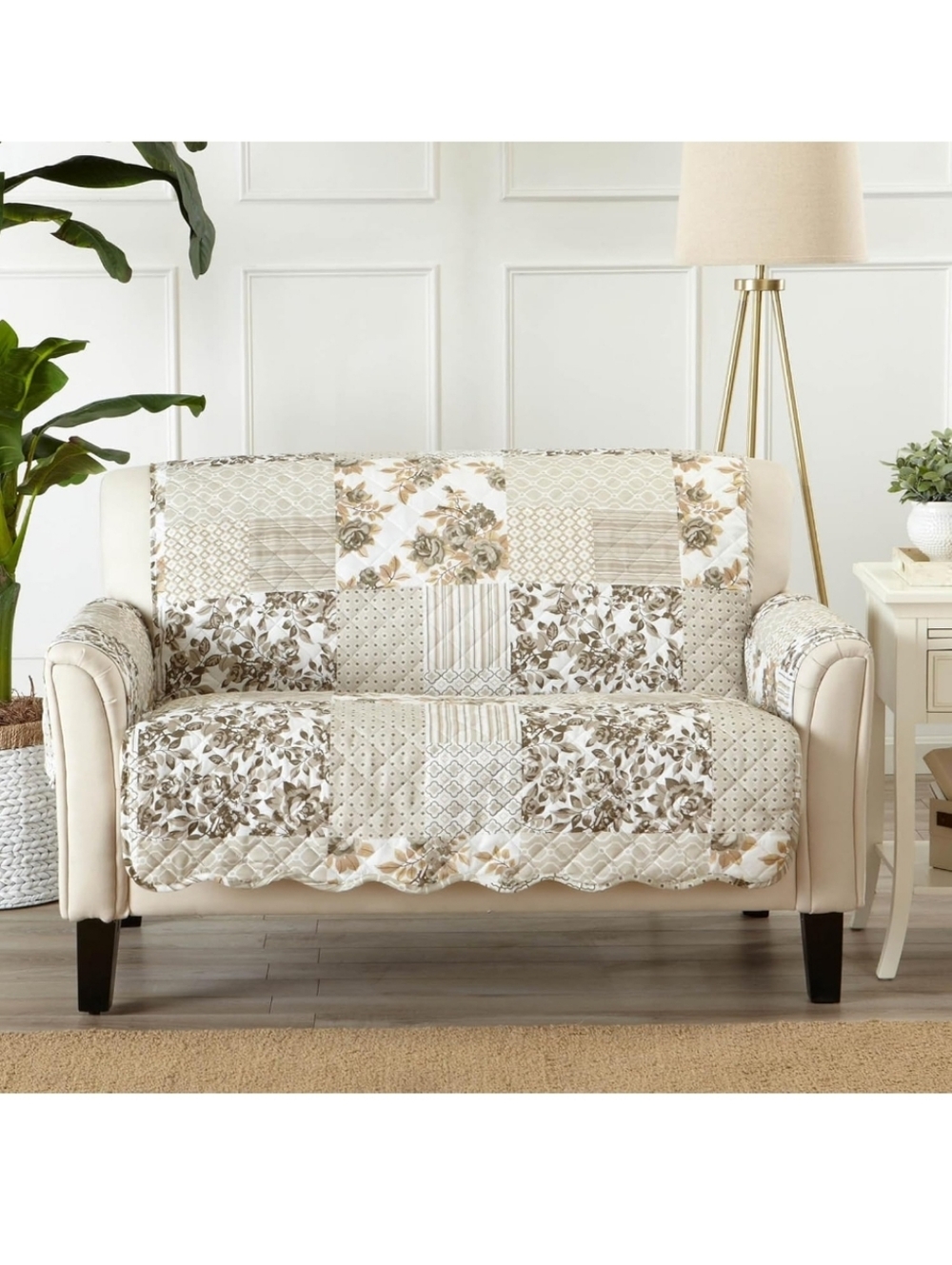 Reversible Patchwork Loveseat Cover